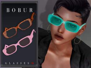 Sims 4 — Glasses 04 by Bobur2 — Glasses for female 10 colors I hope you like it