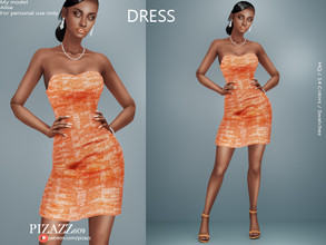 Sims 4 — Strapless Evening Dress by pizazz — www.patreon.com/pizazz A beautiful evening dress, that shows off the
