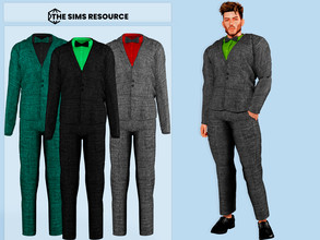 Sims 4 — George Suit by couquett — suit for your male sims -avaible in 15 swatches -new mesh -HQ mod Compatible -Custom