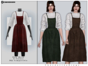 Sims 4 — ChordoftheRings Dress No.151 by ChordoftheRings — ChordoftheRings Dress No.151 - 8 Colors - New Mesh (All LODs)