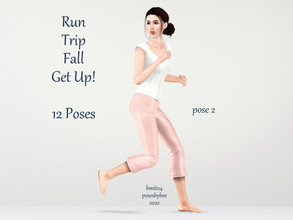 Sims 3 — Run Trip Fall Get Up Poses by jessesue2 — This sequence of poses was requested. The person wanted poses where a