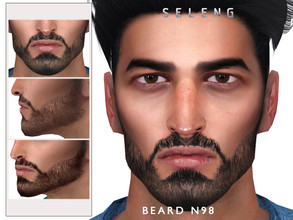 Sims 4 — Beard N98 by Seleng — HQ compatible beard with 21 colours, available for Teen to Elder.