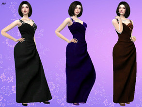 Sims 4 — Thayla Dress by MeuryVidal — A summer model to use and abuse in simple or formal parties.