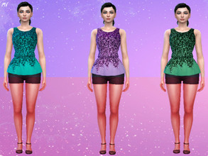 Sims 4 — Shiny Blouse by MeuryVidal — A beautiful blouse for those who like to shine.