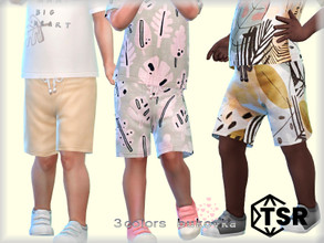Sims 4 — Short Male tod by bukovka — Toddler Short, boys only. Installed standalone, suitable for the base game, 3 color