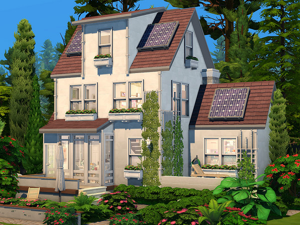 Sims 4 — Single Mom House - no CC by Flubs79 — here is a lovely house for your Sims it has 2 bed and 2 bedrooms as well