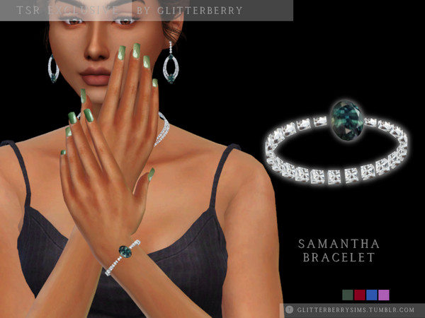 Sims 4 — Samantha Bracelet by Glitterberryfly — A quaint yet statement bracelet