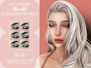 Sims 4 — Eyeshadow No12 by Gea_Store — 6 Color Swatch BGC HQ Dont reclaim this as yours and dont re-update