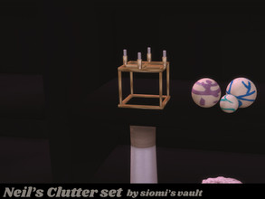 Sims 4 — Neil's Clutter Candles by Siomi's Vault by siomisvault — Lovely candles for your room! And is a sculpture I know