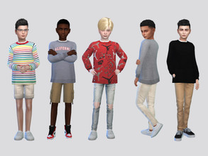 Sims 4 — Bass Sweaters Boys by McLayneSims — TSR EXCLUSIVE Standalone item 9 Swatches MESH by Me NO RECOLORING Please