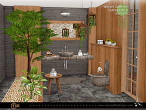 Sims 4 — Naturalis Powder Room by SIMcredible! — Naturalis Collection now has also a powder room. It's a guest bathroom