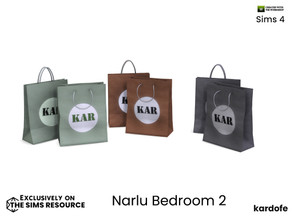 Sims 4 — kardofe_Narlu Bedroom_Bags by kardofe — Set of two paper bags, in three colour options