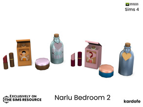 Sims 4 — kardofe_Narlu Bedroom_Cosmetics by kardofe — Decorative cosmetics, in two different options