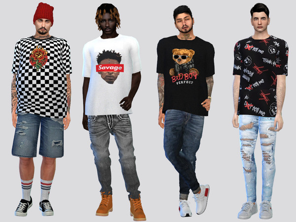Sims 4 — Graphix Tees by McLayneSims — TSR EXCLUSIVE Standalone item 8 Swatches MESH by Me NO RECOLORING Please don't