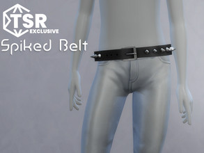 Sims 4 — Spiked Belt by RoyIMVU — Spiked Belt. Works best with tighter clothing. 
