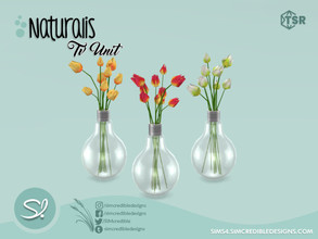 Sims 4 — Naturalis TV Unit Plant bulb flower by SIMcredible! — by SIMcredibledesigns.com available exclusively at TSR 3
