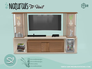 Sims 4 — TV Unit Glass TV Stand by SIMcredible! — by SIMcredibledesigns.com available exclusively at TSR 3 colors +