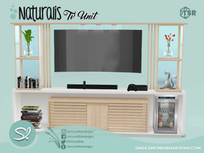 Sims 4 — TV Unit Mirror TV Stand  by SIMcredible! — by SIMcredibledesigns.com available exclusively at TSR 3 colors +