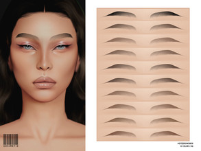 Sims 4 — Eyebrows | N58 by cosimetic — - Female & Male - 45 Swatches - Custom thumbnail Enjoy! 