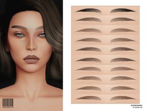 Sims 4 — Eyebrows | N59 by cosimetic — - Female & Male - 45 Swatches - Custom thumbnail Enjoy! 