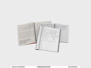 Sims 4 — Anthracite - Homework by Syboubou — This is a some books ans notebooks for the kids who enjoy maths !