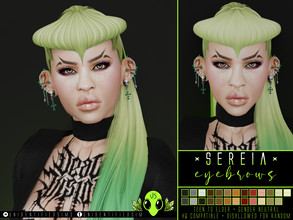 Sims 4 — Sereia Eyebrows by unidentifiedsims — x25 colours HQ compatible Works with all skins Custom thumbnail Teen to