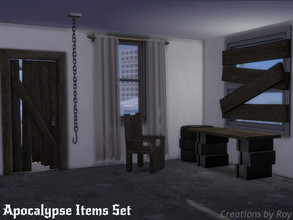 Sims 4 — Apocalypse Items Set by RoyIMVU — Items that you could use for an apocalypse situation or if you just want to