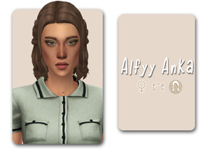 Sims 4 — Anka Hairstyle by Alfyy — Alfyy Anka Hairstyle Part of The Island Living (Part Two) Addon! You can support me on