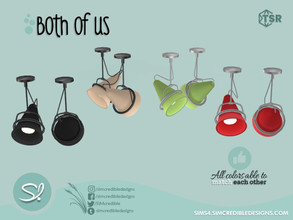 Sims 4 — Both of us ceiling lamp spots by SIMcredible! — by SIMcredibledesigns.com available exclusively at TSR 5 colors