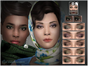 Sims 4 — Eyeshadow 07 by BAkalia — Hello :) Eyeshadow Category Teen to Elder / Unisex 10 swatches 2 types: eyeshadow only