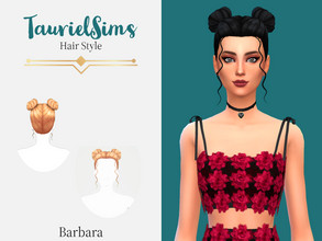 Sims 4 — Barbara- Hair style by taurielsims — All lods Hat compatible 24 ea swatches BGC