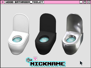 Sims 4 — wood bathroom_toilet by NICKNAME_sims4 — wood bathroom set 9 package files. -wood bathroom_bathtub -wood