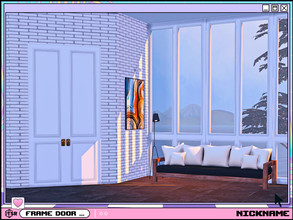 Sims 4 — frame door set by NICKNAME_sims4 — frame door set 12 package files. -frame single door S -frame single door M
