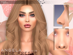 Sims 4 — Angela Nose Preset N19 by MagicHand — Small nose for males and females - HQ Compatible Click on the nose to find
