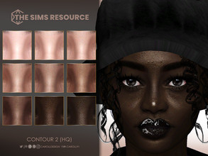 Sims 4 — Contour 2 (HQ) by Caroll912 — An 18-swatch Maxis Match-friendly nose contour in light and dark shades of brown.