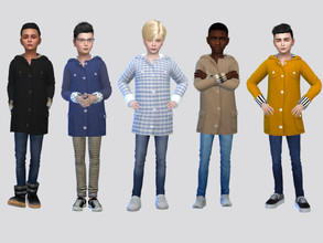 Sims 4 — Raincoat Jacket Boys by McLayneSims — TSR EXCLUSIVE Standalone item 8 Swatches MESH by Me NO RECOLORING Please