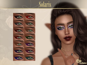 Sims 4 — Solaris Eyeliner by Kikuruacchi — - It is suitable for Female and Male. ( Teen to Elder ) - 14 swatches - HQ