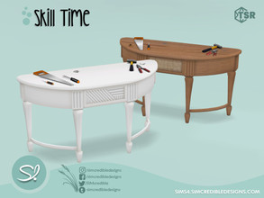 Sims 4 — Skill Time - DIY Woodworking table 2 by SIMcredible! — by SIMcredibledesigns.com available at TSR 3 colors