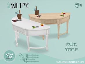 Sims 4 — Skill Time - DIY Flower Arranging table 2 by SIMcredible! — by SIMcredibledesigns.com available at TSR 3 colors