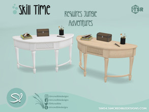 Sims 4 — Skill Time - DIY Archeology Table 2 by SIMcredible! — by SIMcredibledesigns.com available at TSR 3 colors
