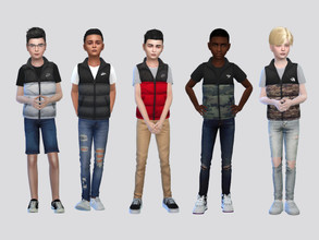 Sims 4 — Blaster Puff Jacket by McLayneSims — TSR EXCLUSIVE Standalone item 21 Swatches MESH by Me NO RECOLORING Please