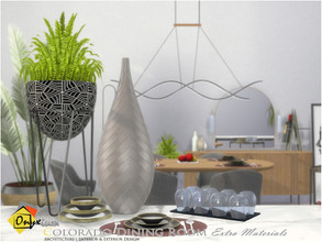 Sims 3 — Colorado Dining Room Extra Materials by Onyxium — Onyxium@TSR Design Workshop Dining Room Collection | Belong To
