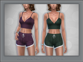 Sims 4 — Constance Top. by Pipco — A simple, trendy top in 15 colors. Base Game Compatible New Mesh All Lods HQ