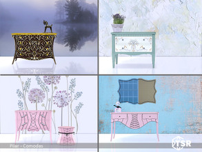 Sims 4 — Chest of drawers Bedroom [web transfer] by Pilar — Selection of chest of drawers for bedrooms