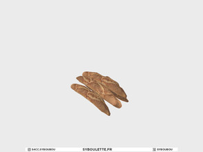 Sims 4 — Boulangerie - Decor baguettes pile by Syboubou — This is a decor baguette pile.