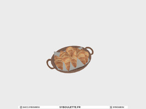 Sims 4 — Boulangerie - Decor croissants basket by Syboubou — This is a decor croissant basket.
