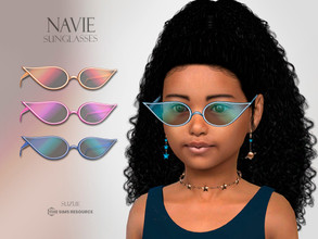 Sims 4 — Navie Sunglasses Child by Suzue — -New Mesh (Suzue) -10 Swatches -For Female and Male -HQ Compatible