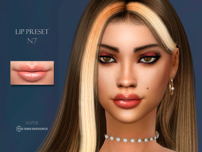 Sims 4 — Lip Preset N7 by Suzue — -New Preset (Suzue) -For Female and Male (All Ages)