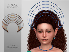 Sims 4 — Galax Headband Child by Suzue — -New Mesh (Suzue) -6 Swatches -For Female and Male -Hat Category -HQ Compatible