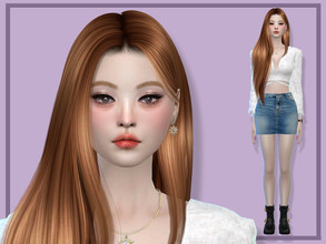 Sims 4 — Ruby Kim by Miwilovey — * no slider were used * download all the CC (see in Required). Please do not modify and